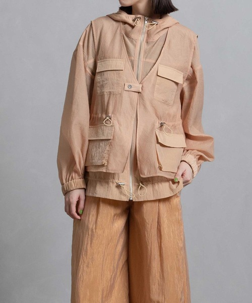 MARECHAL TERRE ベージュ ボアジャケット コート MARECHALTERRE