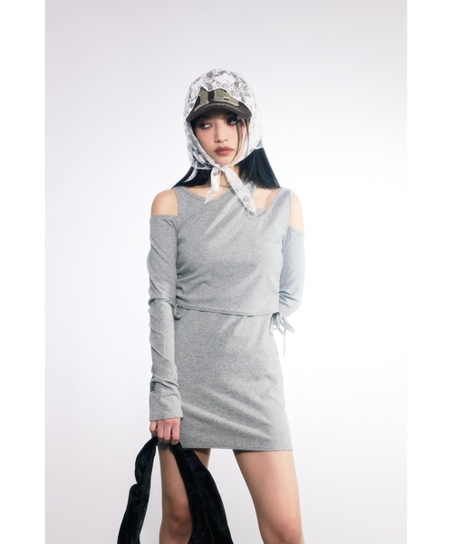 LAGUA GEM STOLE POINT CUT キャップ グレー LAGUA GEM | STOLE POINT CUT キャップ (ストール・マフラー