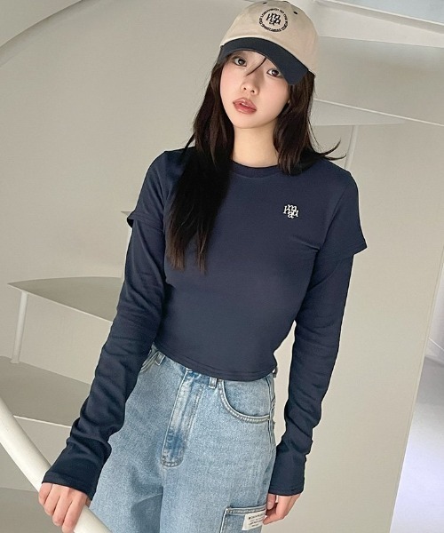 tシャツ A'GEM/9 × .kom 「「muah muah/ムーアムーア」LAYERED