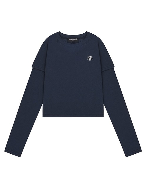 tシャツ A'GEM/9 × .kom 「「muah muah/ムーアムーア」LAYERED LONG SLEEVE T-SHIRT/レイヤードロング A'GEM/9 × .kom『muah muah/ムーアムーア』LAYERED LONG SLEEVE