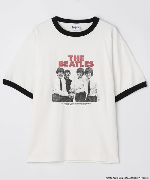 tシャツ 「THE BEATLES/ザ ビートルズ」フロントフォトプリント リンガーTシャツ レディース メンズ セール】【THE BEATLES/ザ ビートルズ】フロントフォトプリント