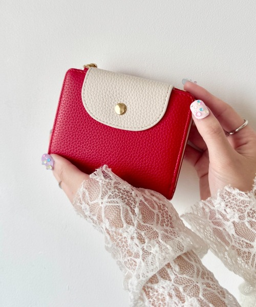 SOLLON.（ソルロン） 財布 二つ折りバイカラーミニウォレット