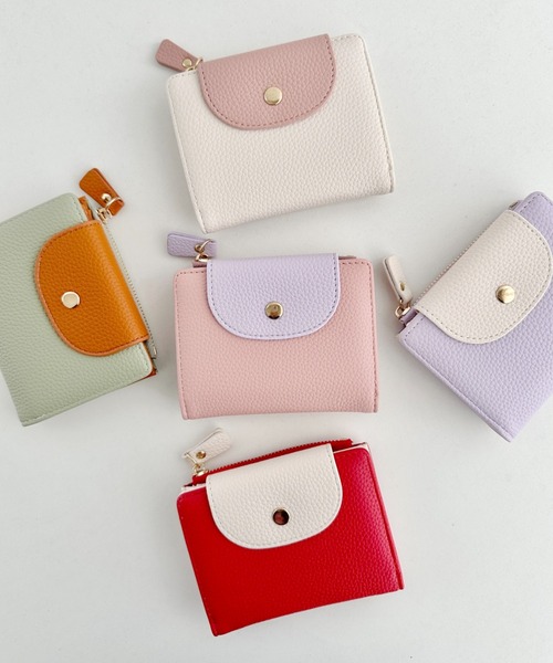 SOLLON.（ソルロン） 財布 二つ折りバイカラーミニウォレット