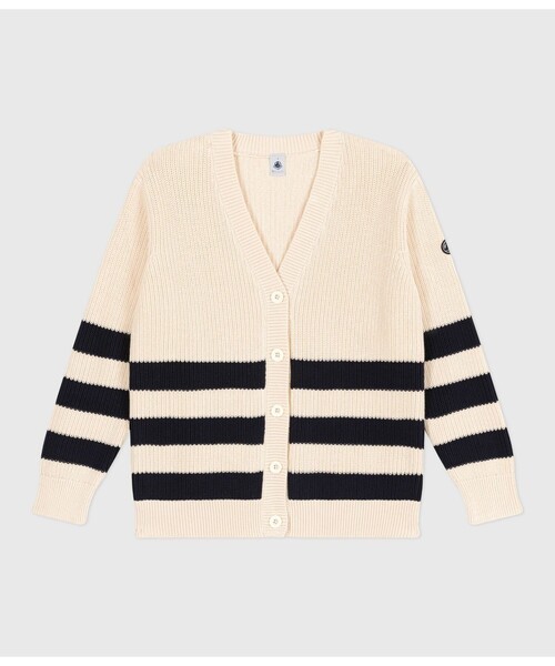 PETIT BATEAU カーディガン コットンニットカーディガン