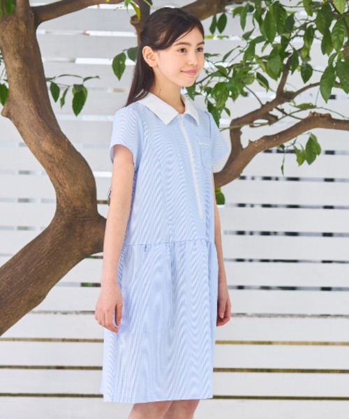 SZ キッズ　ワンピース CHOPIN（ショパン） ワンピース 「ジュニア」マルチストライプジップ