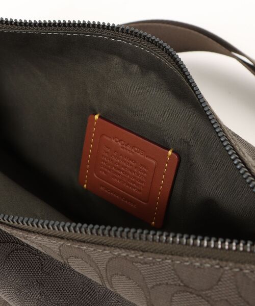 COACH レザー スリングバッグ ブラウン/ブラック COACH ショルダーバッグ ホール ソフト スリング バッグ