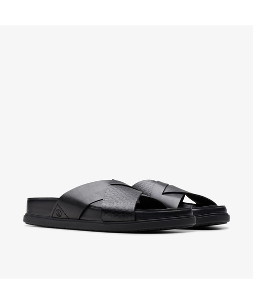 CLARKS コンフォート メタリック フラット サンダル ビーサン Clarks Brookleigh Sun / ブルックリーサン （シルバーレザー