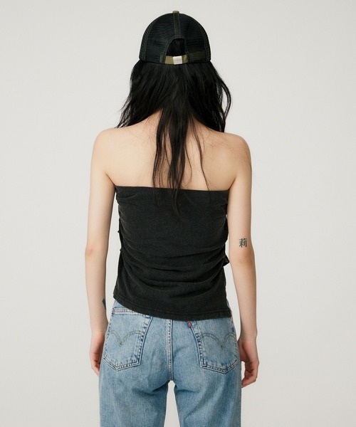 BEEDEN チューブトップ ベアトップ GATHER RIBBON TUBE TOP : ZOZOTOWN
