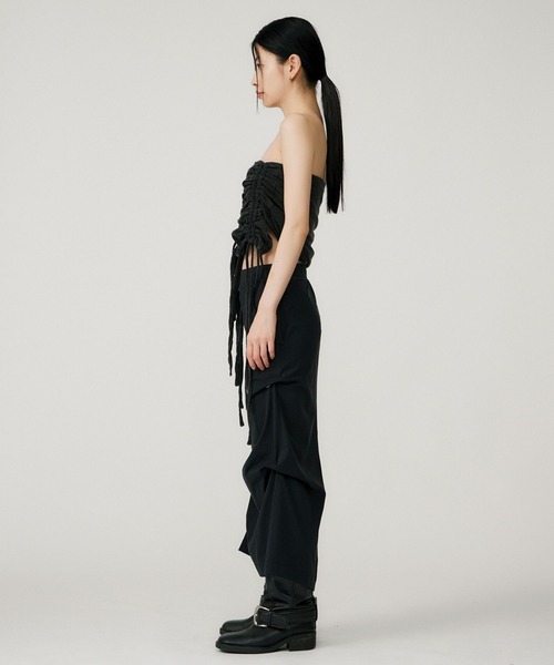 BEEDEN チューブトップ ベアトップ GATHER RIBBON TUBE TOP : ZOZOTOWN