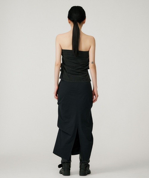 BEEDEN チューブトップ ベアトップ GATHER RIBBON TUBE TOP : ZOZOTOWN