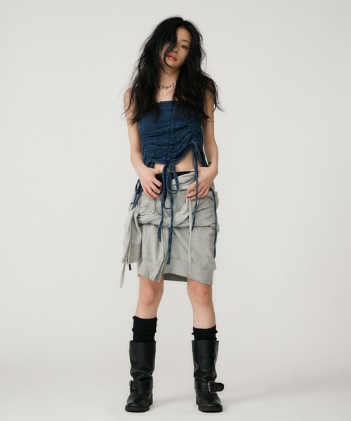 BEEDEN チューブトップ ベアトップ GATHER RIBBON TUBE TOP : ZOZOTOWN