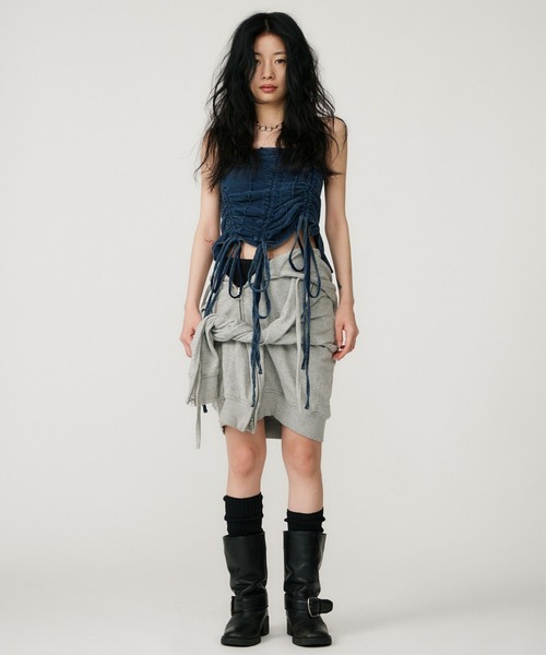 BEEDEN チューブトップ ベアトップ GATHER RIBBON TUBE TOP : ZOZOTOWN