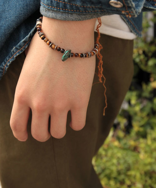 amp japan（アンプジャパン） ブレスレット Round Tiger eye Bracelet 