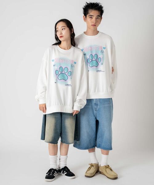 「WEGO」 スウェットカットソー SMALL グレー メンズ