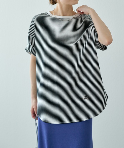 pual ce cin 半袖Tシャツ pual ce cin tシャツ 汗シミ防止ワンポイントロゴTシャツ