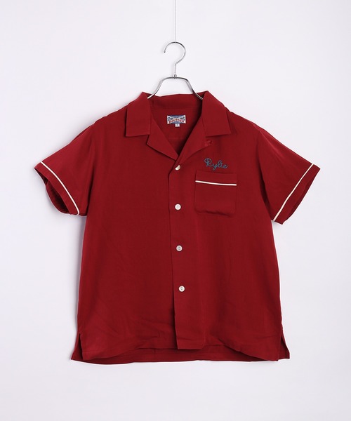 クロマニヨンズ 半袖ボーリングシャツ 新品 HOUSTON ブラウス シャツ 半袖 ボーリングシャツ 猫