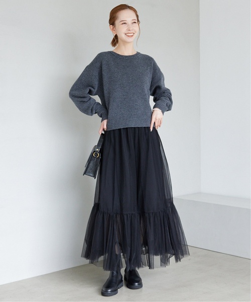 SLOBE IENA 「SLOBE IENA」 フレアスカート 38 ブラック レディース  