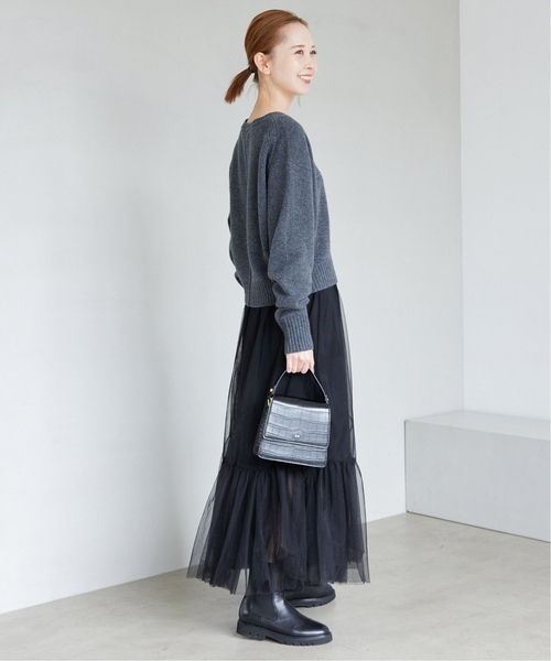 SLOBE IENA 「SLOBE IENA」 フレアスカート 38 ブラック レディース  