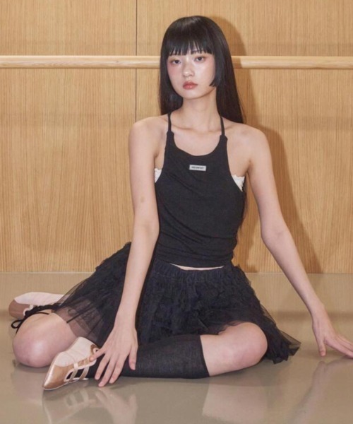 キャミソール 「ODDONEOUT」BACK STRING HALTER NECK TOP