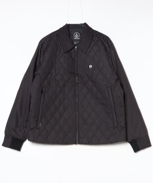 may キルティングブルゾン　ブラック ダンボール×キルティングミドルノーカラーブルゾン | MAYSON GREY