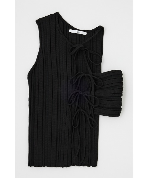 SLY tシャツ ASYMMETRY RIB HG BIBS アシンメトリー リブ