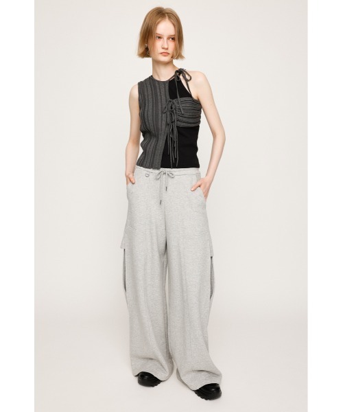 tシャツ ASYMMETRY RIB HG BIBS アシンメトリー リブ ハイゲージ ビブス 夏服 レディース SLY tシャツ ASYMMETRY RIB HG BIBS アシンメトリー リブ