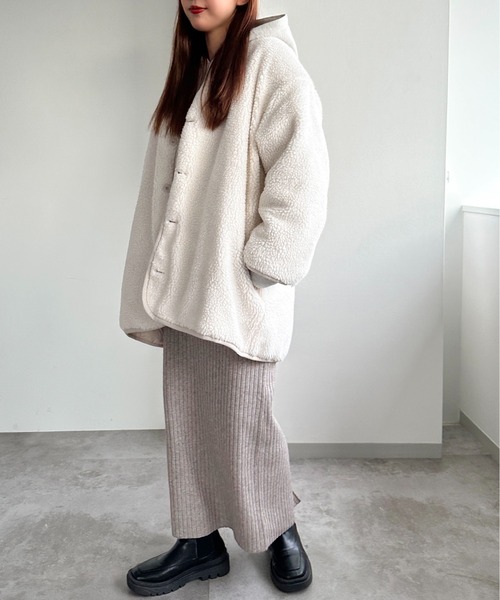 「apres jour mignon」 キルティングブルゾン フリー ライトベージュ レディース_画像4