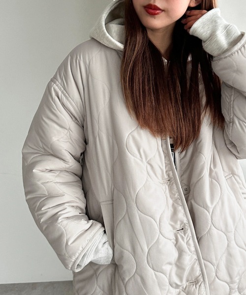 「apres jour mignon」 キルティングブルゾン フリー ライトベージュ レディース_画像5