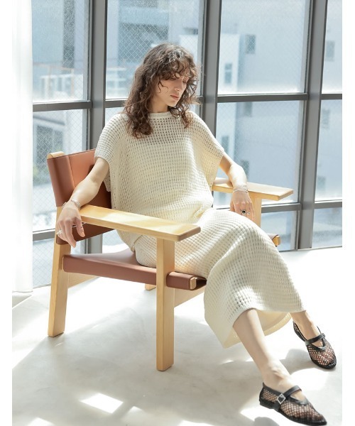 eimy istoire - シェリエ　sheller レディシルエット ニット トップス eimy istoire - sheller シェリエ レディシルエットニットの通販