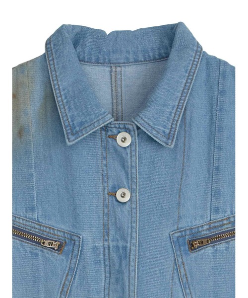 Ameri（アメリ） オールインワン MEDI GRUNGE DENIM WIDE ROMPERS
