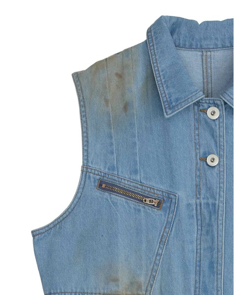 Ameri（アメリ） オールインワン MEDI GRUNGE DENIM WIDE ROMPERS