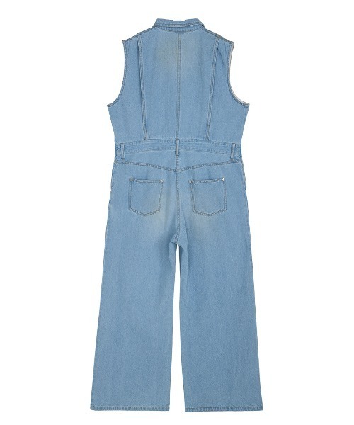 Ameri（アメリ） オールインワン MEDI GRUNGE DENIM WIDE ROMPERS