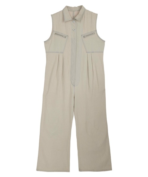 Ameri（アメリ） オールインワン MEDI GRUNGE DENIM WIDE ROMPERS