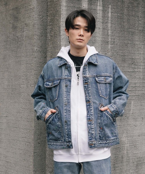 SUPPLIER（サプライヤー） デニムジャケット gジャン Rhinestone Denim