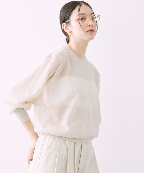 「BABYLONE」 ドルマンスリーブニット フリー アイボリー レディース