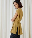 ブラウス シャツ 半袖 エッジンレース チュニ...の詳細画像3