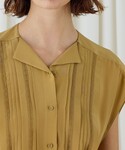 ブラウス シャツ 半袖 エッジンレース チュニ...の詳細画像5