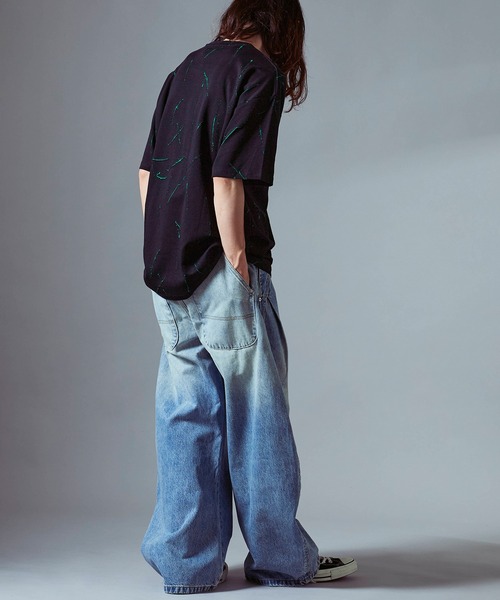 【韓国人気★RECTO】WIDE DENIM PANTS ライトブルー ライトブルー ワイド ストレート 柔らか デニムパンツ