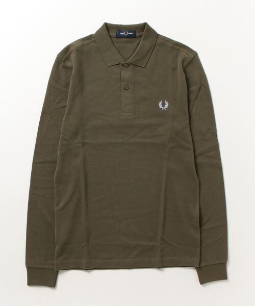 Fred Perry 長袖ポロシャツ FRED PERRY 「FRED PERRY」 長袖ポロシャツ M ブラック メンズ