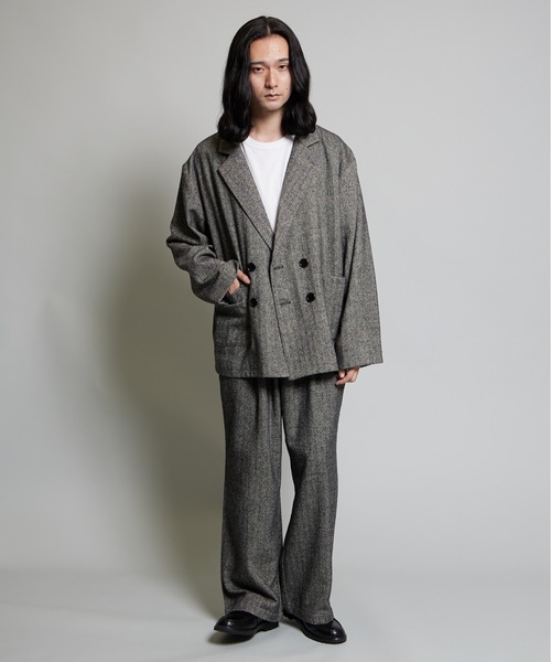 美品！mandoマンドゥ ジャケットセットアップ スーツ グレー 灰 1 ＝ML 美品！mandoマンドゥ ジャケットセットアップ スーツ グレー 灰 1 ＝ML