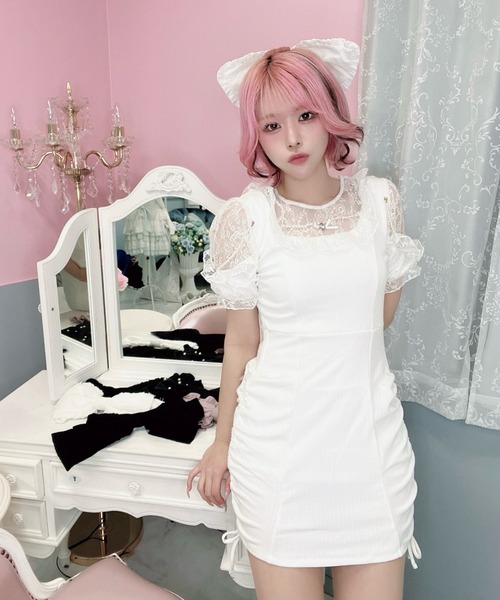 Ank Rouge（アンクルージュ） ワンピース お姉さんテレコカットOP