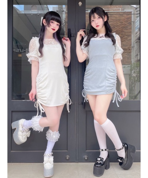 Ank Rouge（アンクルージュ） ワンピース お姉さんテレコカットOP