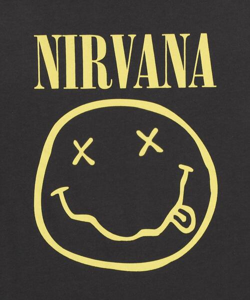 NIRVANA（MAMMUT） tシャツ 半袖 ∴WEGO/NIRVANA別注オフショルビッグT