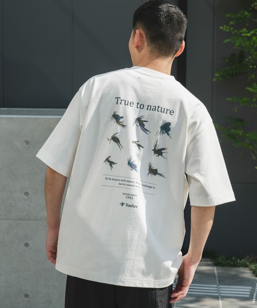 『別注』Foxfire×DOORS　毛針プリントTシャツ Foxfire tシャツ 「別注」Foxfire×DOORS 毛針プリントTシャツ