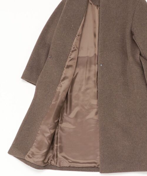 BEAUTY＆YOUTH UNITED ARROWS ノーカラーコート L ブラック レディース