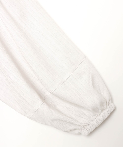 「andme」 「alma design」7分袖チュニック M アイボリー レディース