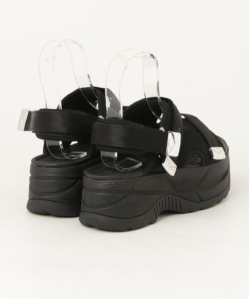 「SHAKA」 フラットサンダル「MURUAコラボ」 25cm ブラック レディース_画像2