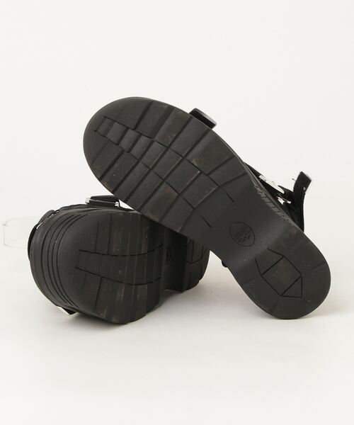 「SHAKA」 フラットサンダル「MURUAコラボ」 25cm ブラック レディース_画像3