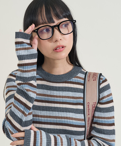 ニット セーター ウォッシャブル ラメ クルーネックニット レディース | FREAK'S STORE | 05