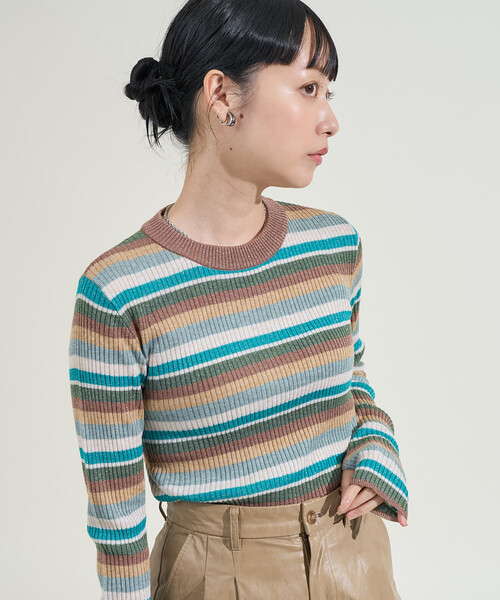 ニット セーター ウォッシャブル ラメ クルーネックニット レディース | FREAK'S STORE | 26